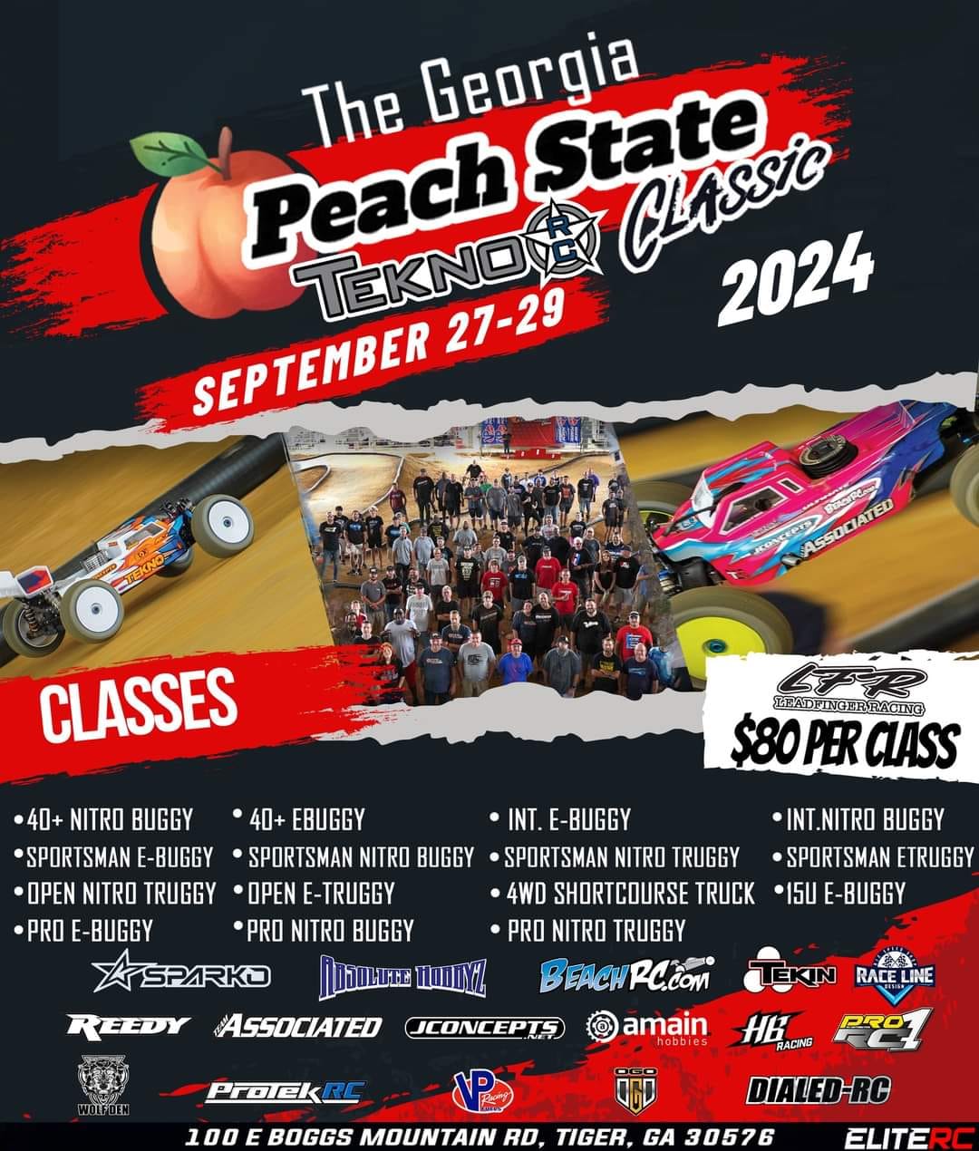 Flyer for the Georgia Peach State Tekno RC Classic.